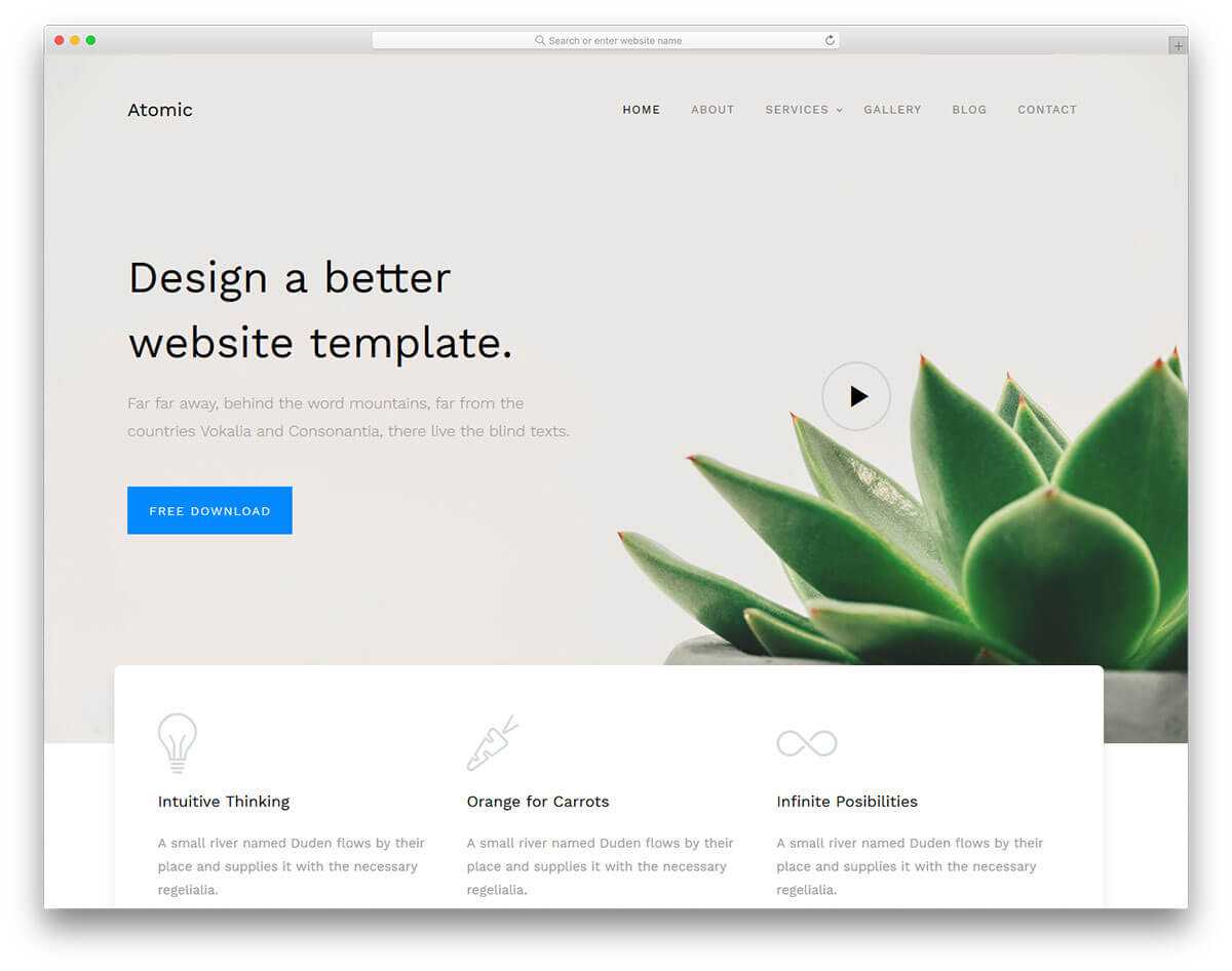 25+ Best Free Simple Website Templates For All Famous Niches Throughout Blank Food Web Template