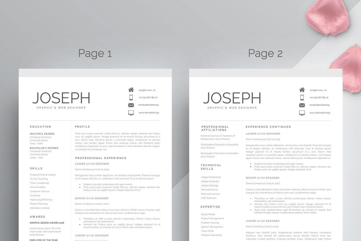 25+ Free Resume Templates For Microsoft Word (That Don't With Regard To Free Resume Template Microsoft Word