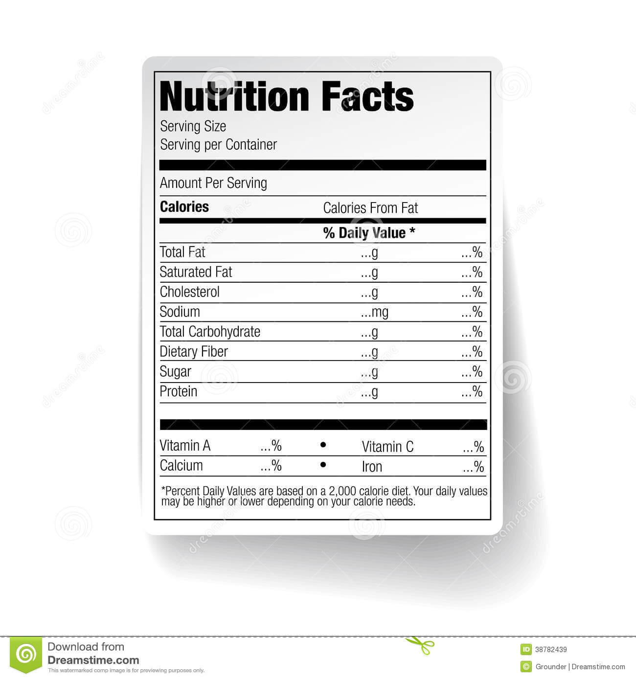 25 Images Of Empty Nutrition Label Template | Vanscapital Within Blank Food Label Template