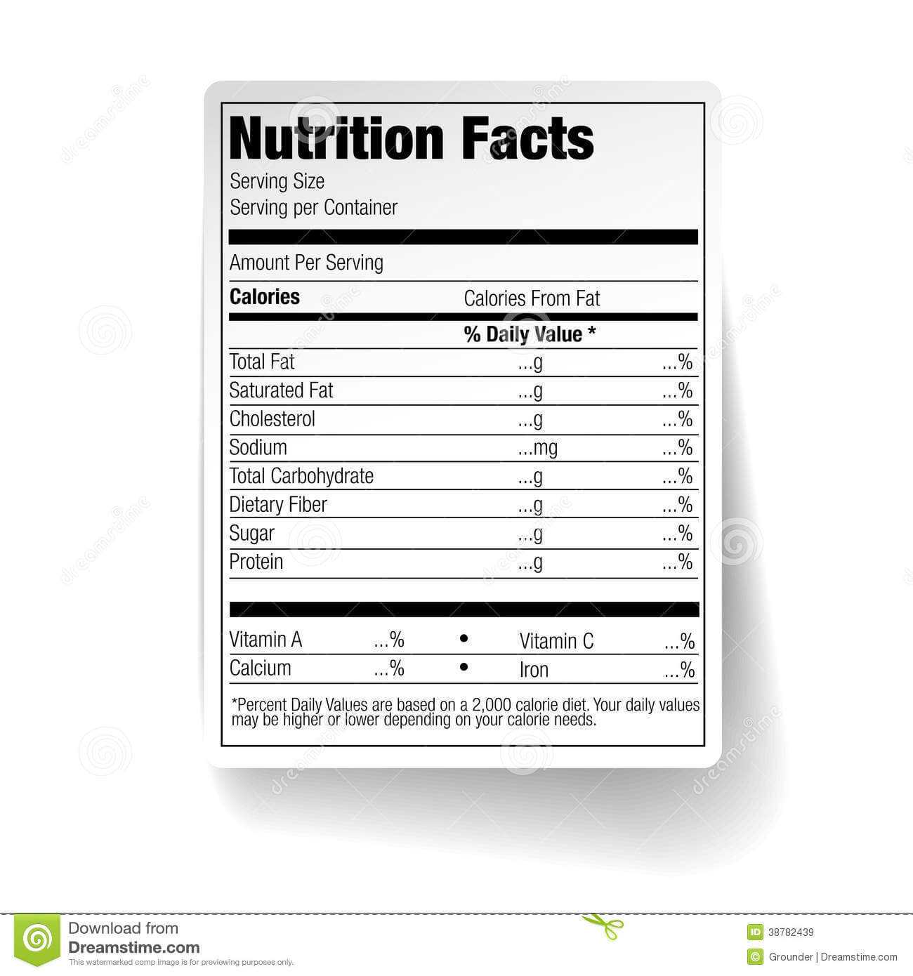 25 Images Of Empty Nutrition Label Template | Vanscapital Within Blank Food Label Template