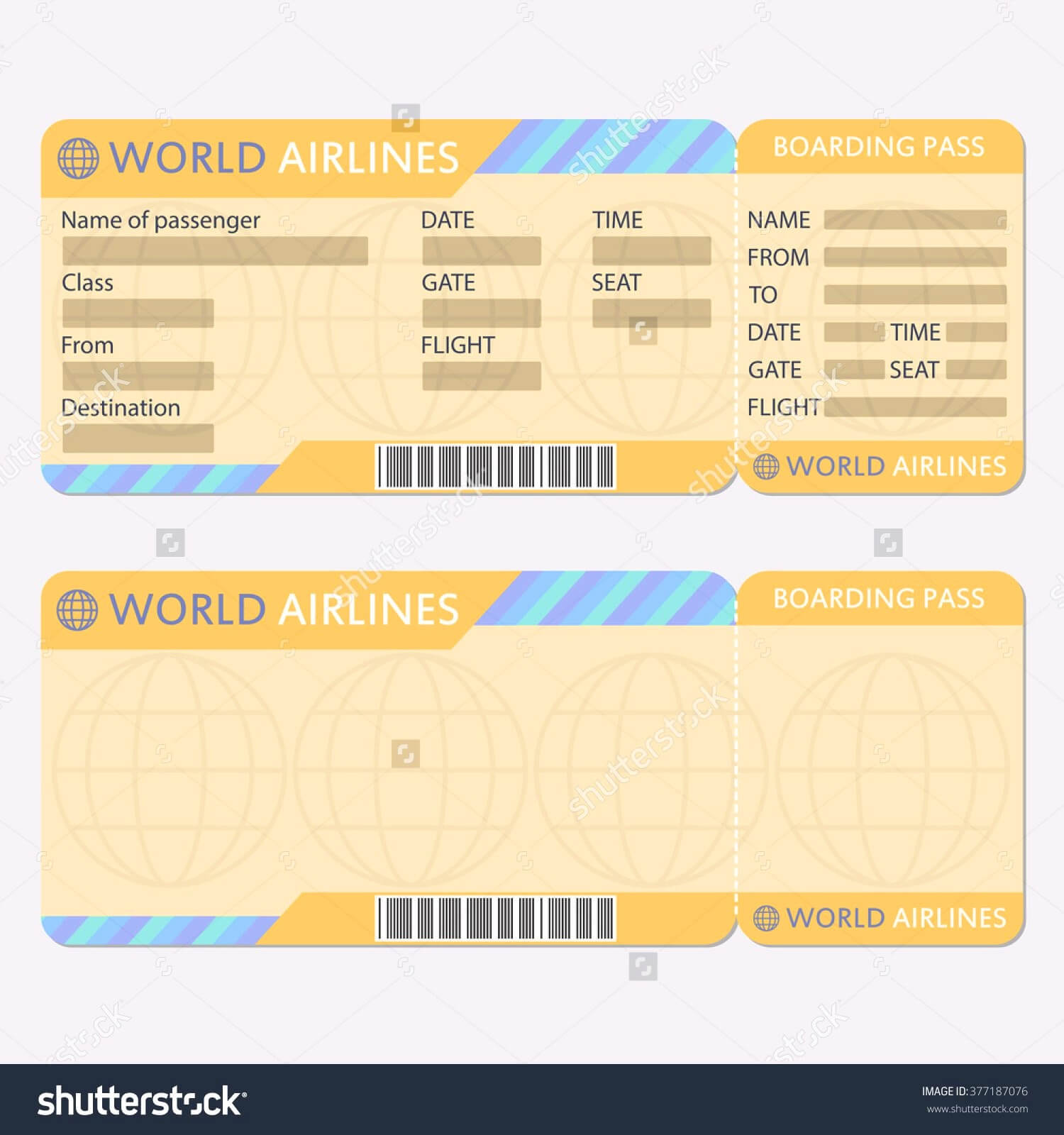 25 Images Of Free Boarding Pass Blank Template Word With Plane Ticket Template Word