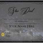 25 Images Of Name A Star Certificate Template | Bfegy For Star Naming Certificate Template