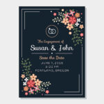 25Th Anniversary Invitation Card Template Birthday Pertaining To Engagement Invitation Card Template