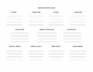 Printable Football Depth Chart