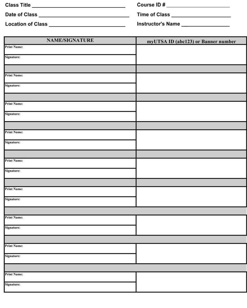 26+ Free Sign Up Sheet Templates (Excel & Word) For Free Sign Up Sheet Template Word