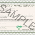 26 Images Of Attestation Of Data Destruction Template Intended For Hard Drive Destruction Certificate Template