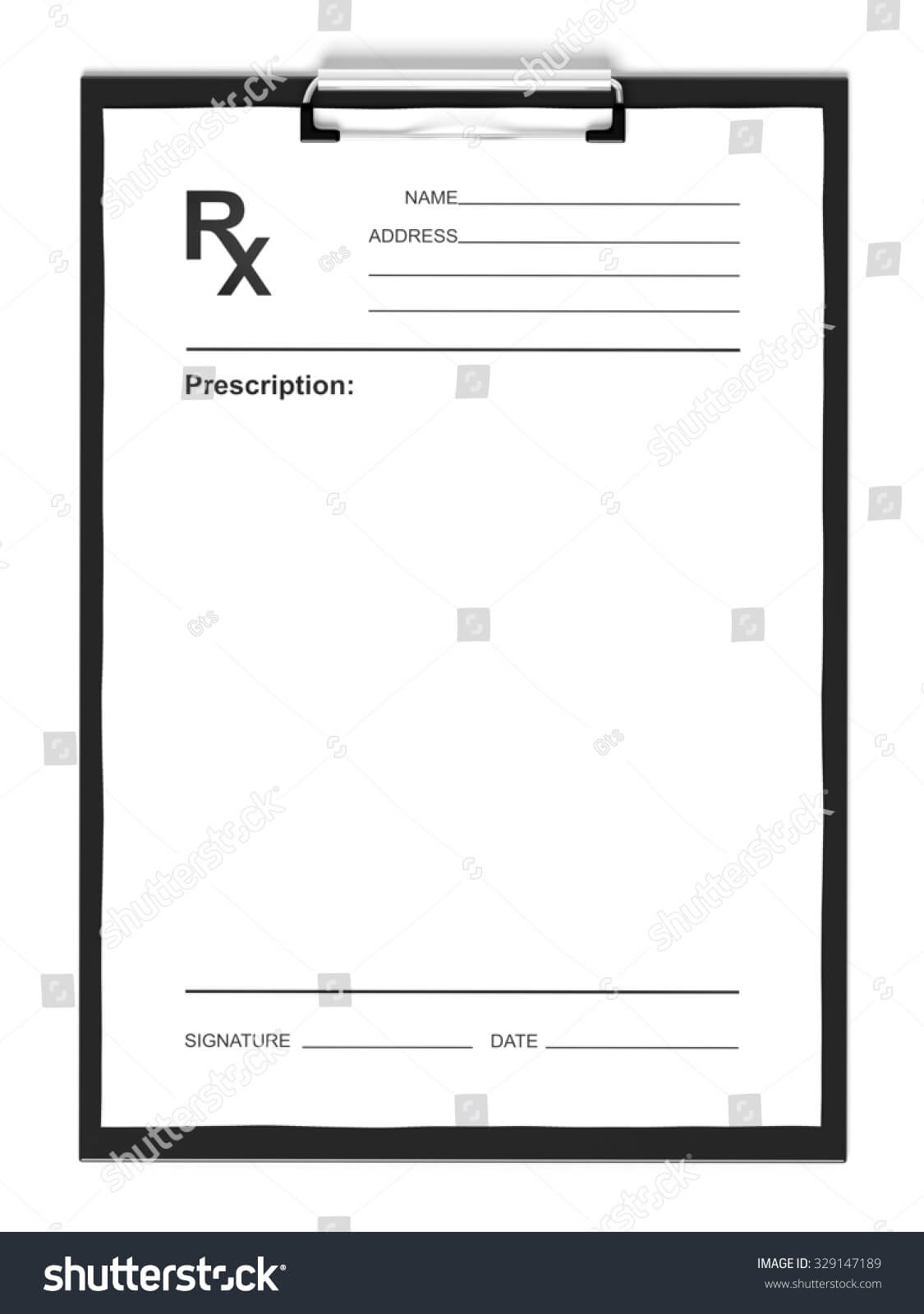 26 Images Of Blank Prescription Form Doctor Template Inside Blank Prescription Form Template