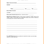 26 Images Of Dental Injury Template | Unemeuf In Office Incident Report Template