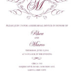 27+ Beautiful Photo Of Free Printable Wedding Invitations Throughout Free Dinner Invitation Templates For Word