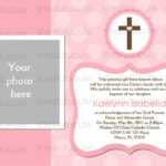 27 Images Of Blank Baptism Template | Elcarco Within Blank Christening Invitation Templates