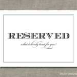 27 Images Of College Table Signs Template | Masorler Throughout Reserved Cards For Tables Templates