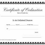 27 Images Of Free Printable Ordination Certificate Template Inside Ordination Certificate Template