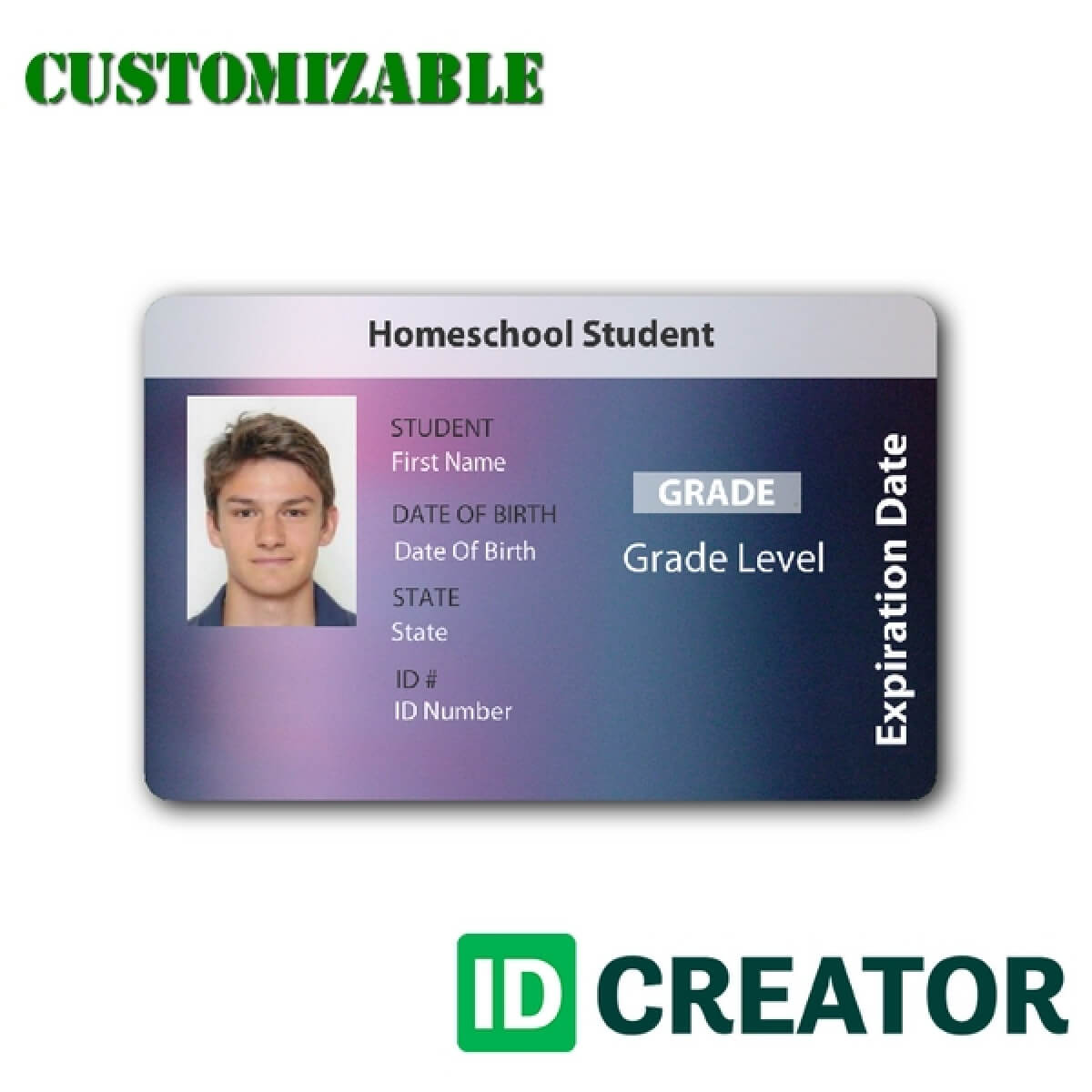 27 Images Of Online School Id Card Template | Masorler Regarding High School Id Card Template