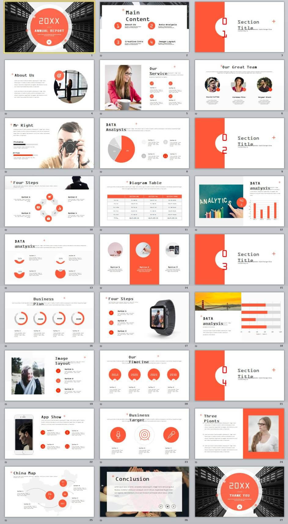 27+ Red Company Annual Report Powerpoint Templates | 2018 With Regard To Annual Report Ppt Template