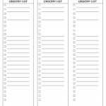 28 Free Printable Grocery List Templates | Kittybabylove Within Blank Grocery Shopping List Template