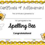 28 Images Of Spelling Certificate Template | Nategray With Spelling Bee Award Certificate Template