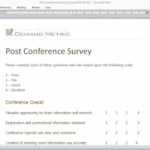 28 Images Of Template For Microsoft Conference Questionnaire Throughout Event Survey Template Word