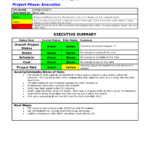 29 Images Of Construction Projects Status Reports Summary Pertaining To One Page Status Report Template