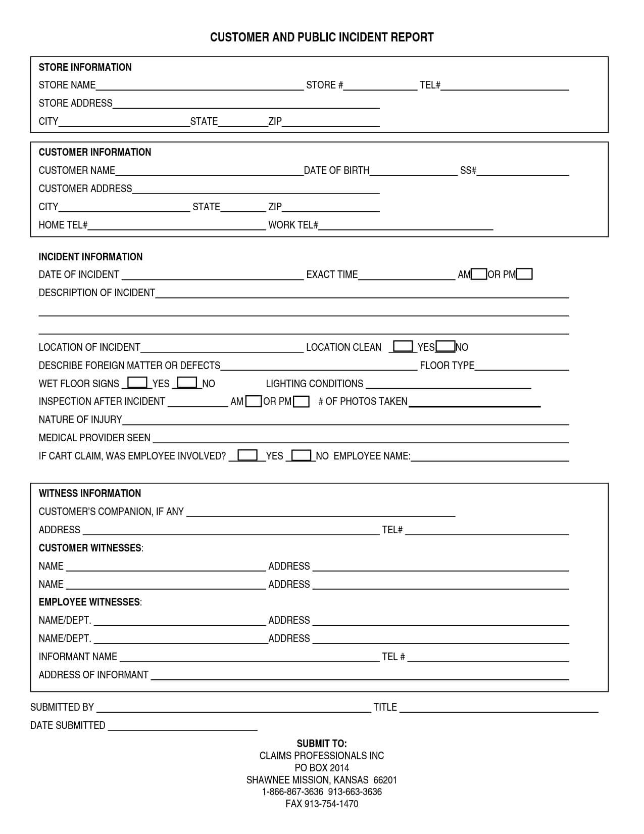 29 Images Of Customer Accident Report Template | Krydia With Customer Incident Report Form Template