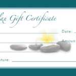 29 Images Of Spa Gift Certificate Template | Krydia For Massage Gift Certificate Template Free Download