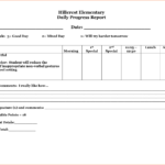 29 Images Of Student Behavior Progress Report Template With Daily Behavior Report Template