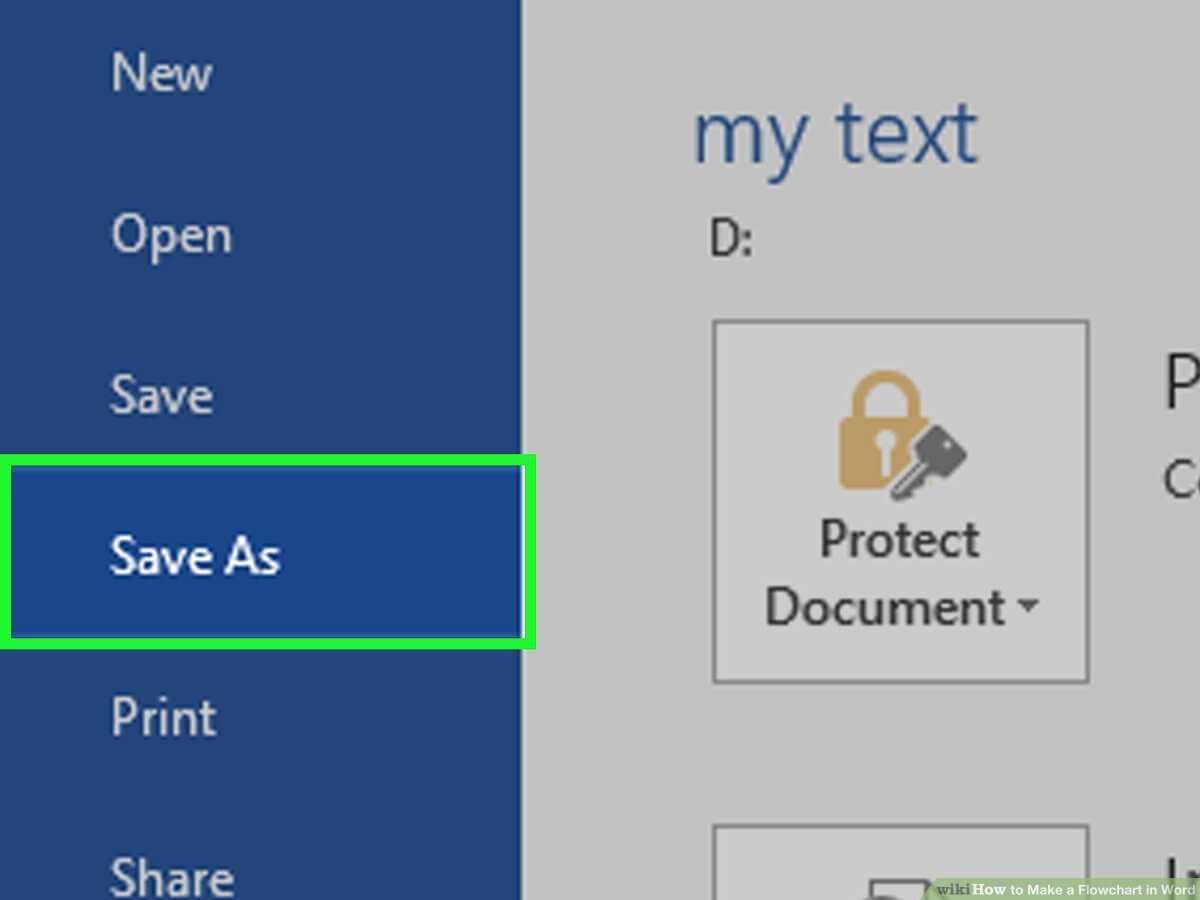 3 Ways To Make A Flowchart In Word Throughout Microsoft Word Flowchart Template