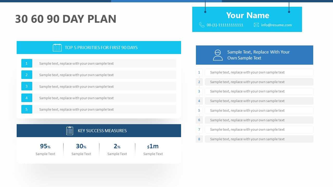 30 60 90 Day Plan For Powerpoint – Pslides Intended For 30 60 90 Day Plan Template Powerpoint