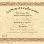 30 Baby Dedication Certificate Wording | Pryncepality In Baby Dedication Certificate Template