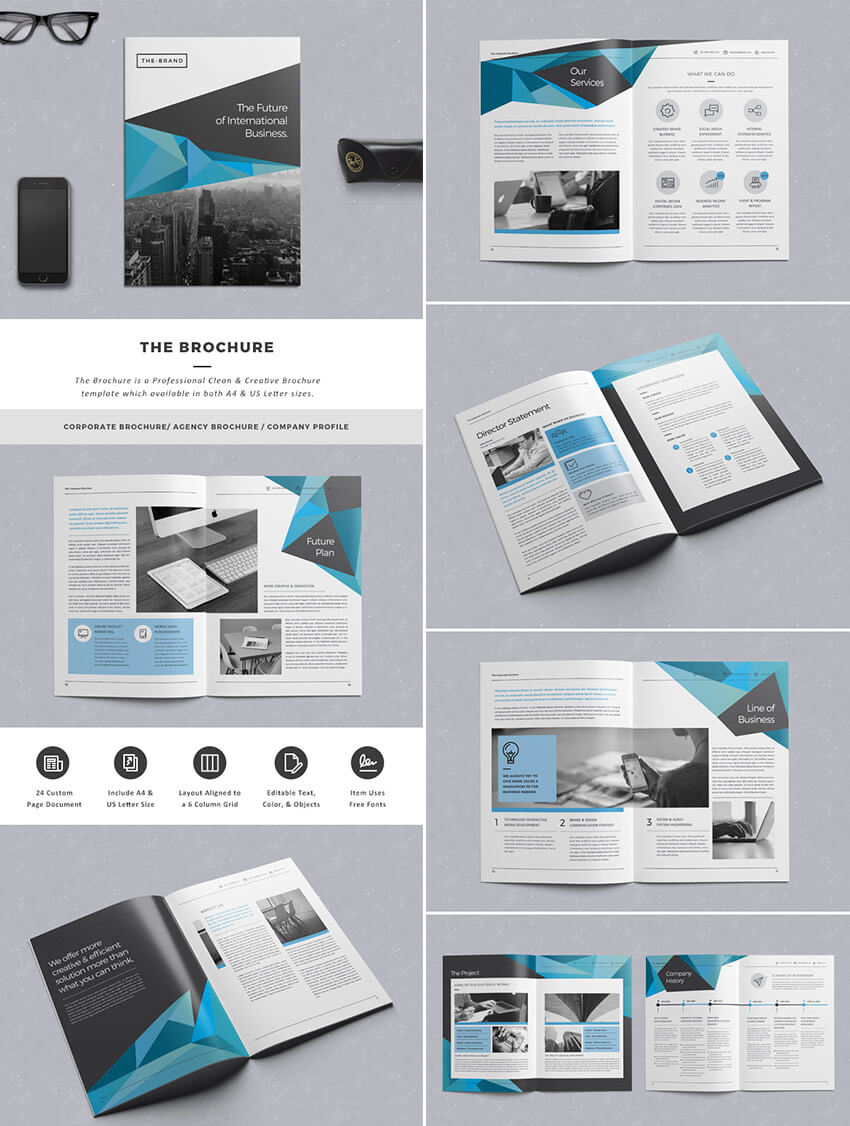 30 Best Indesign Brochure Templates - Creative Business Inside Brochure Template Indesign Free Download