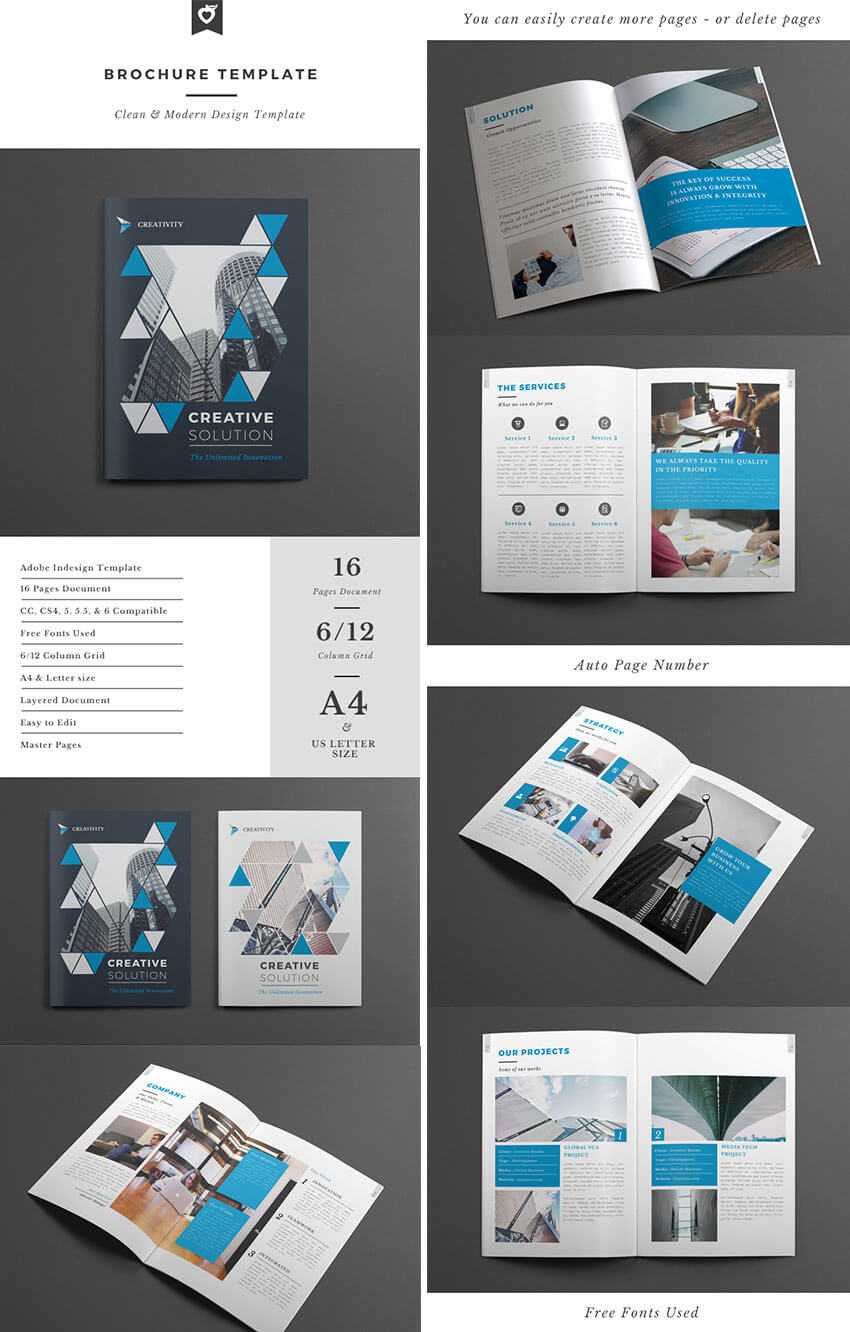 30 Best Indesign Brochure Templates – Creative Business Throughout 12 Page Brochure Template