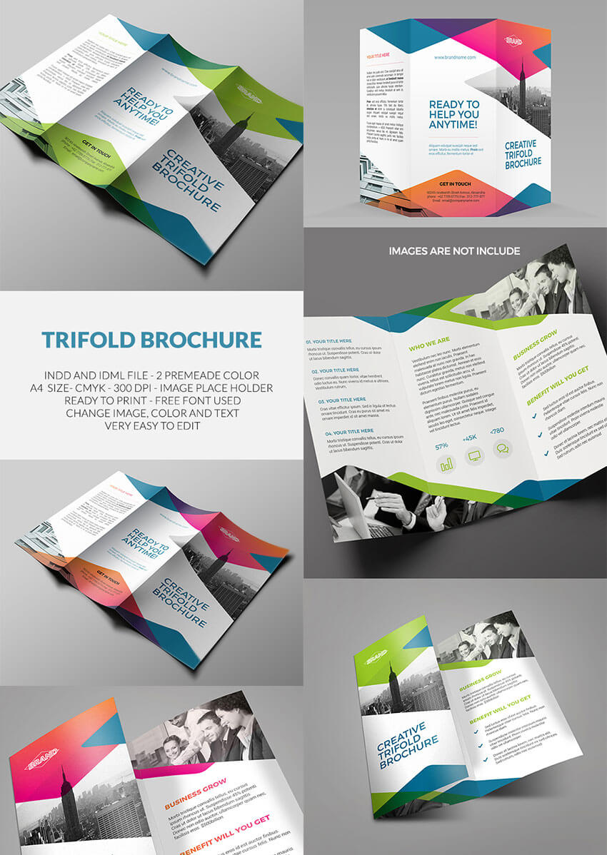 30 Best Indesign Brochure Templates – Creative Business Within Adobe Tri Fold Brochure Template