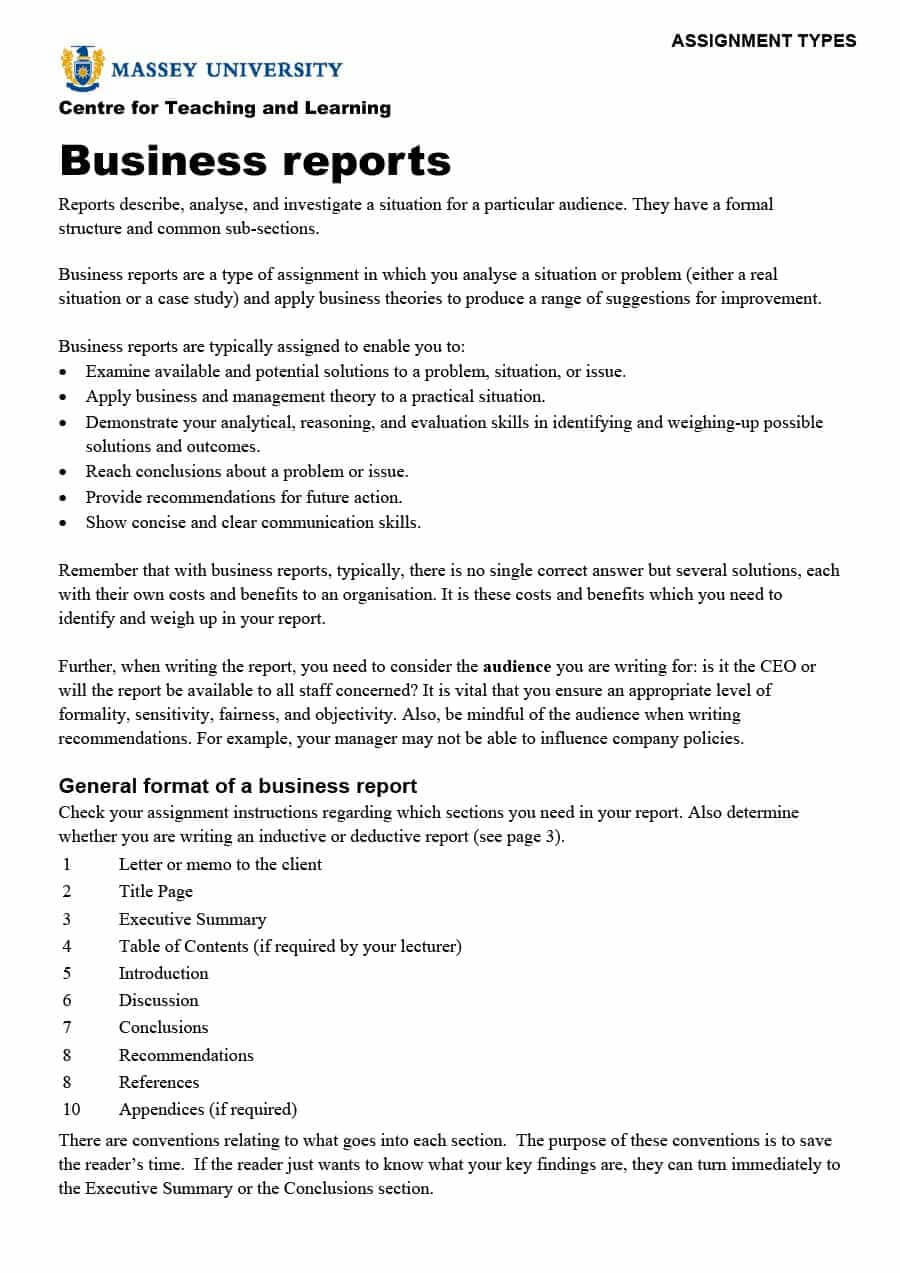 30+ Business Report Templates & Format Examples ᐅ Template Lab For Section 7 Report Template