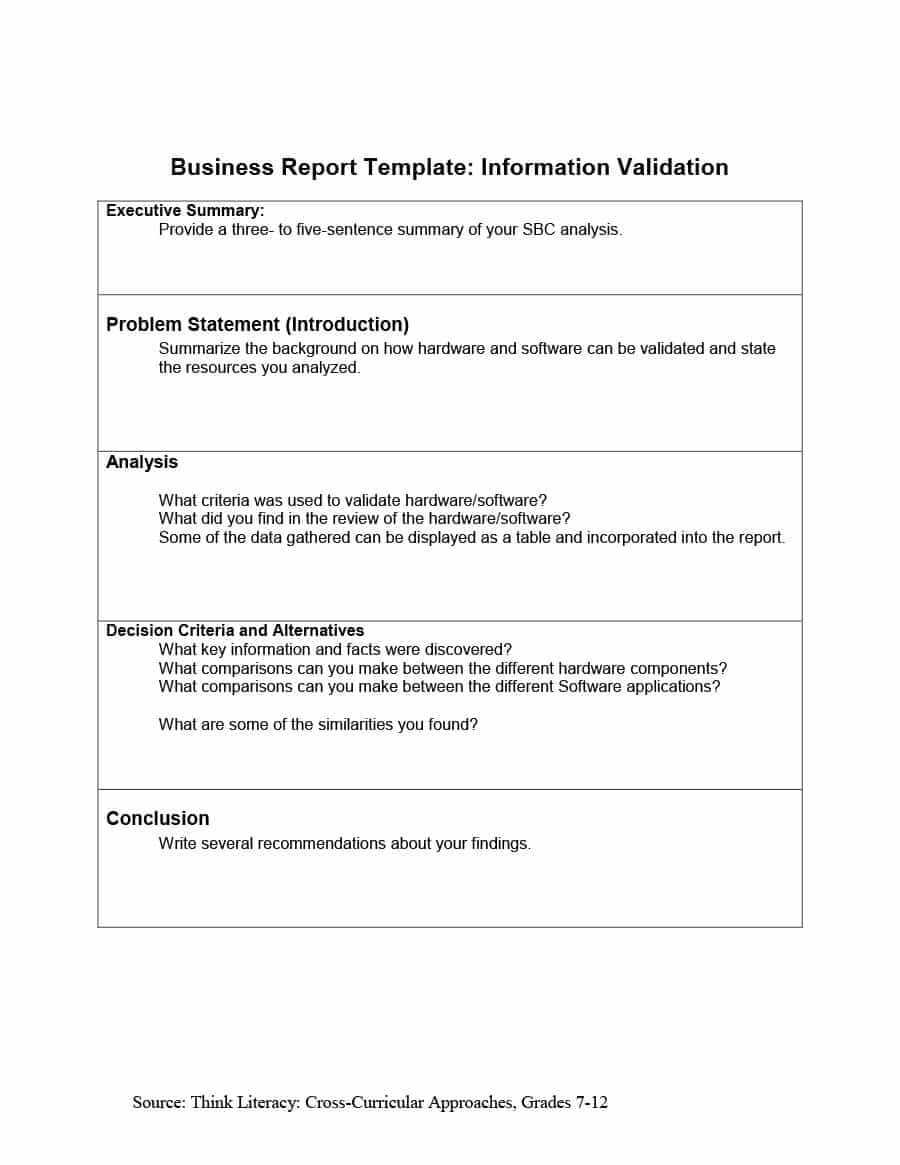 30+ Business Report Templates & Format Examples ᐅ Template Lab Within Template For Information Report