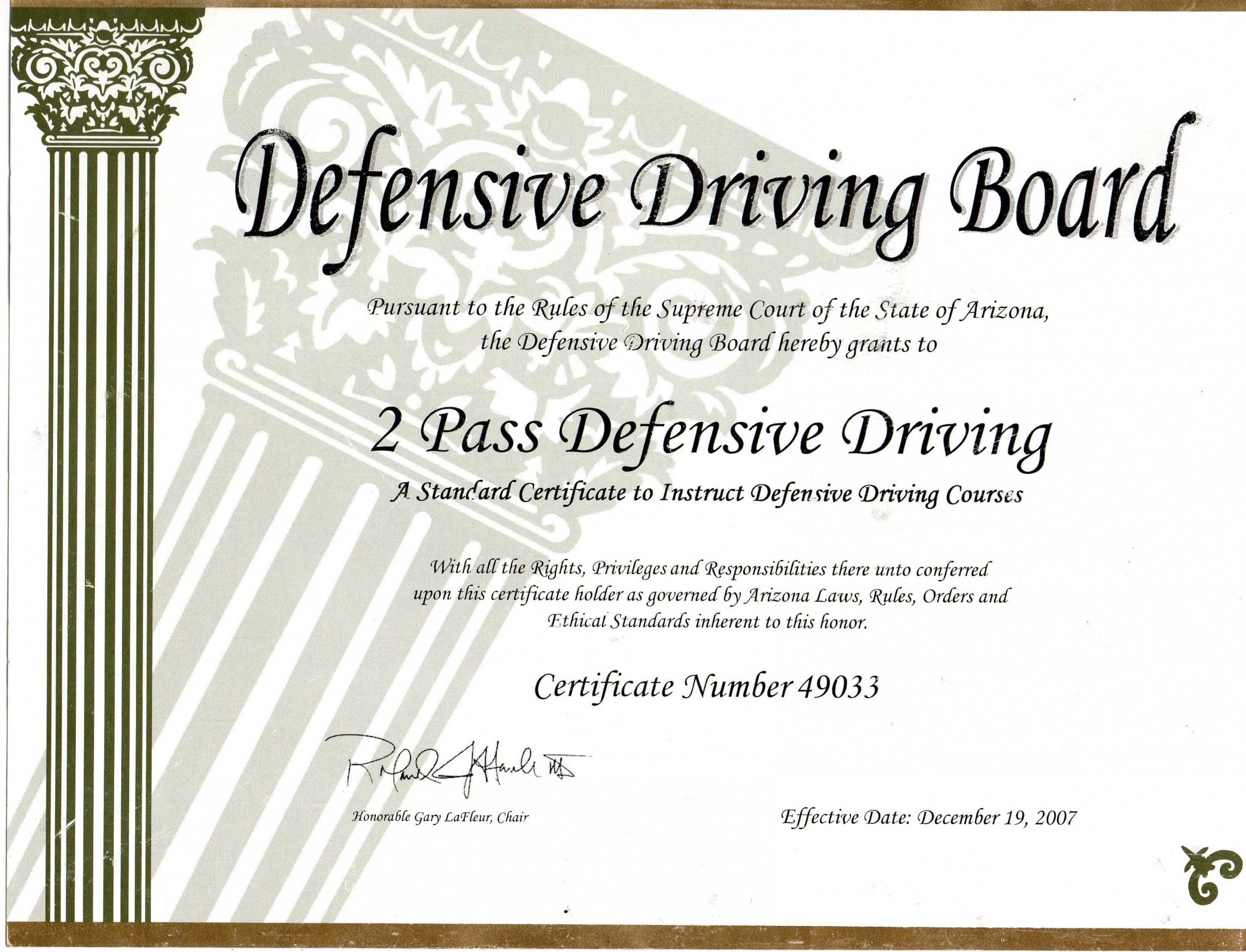 30 Fast Defensive Driving Course Online Print Certificate With Regard To Safe Driving Certificate Template