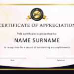 30 Free Certificate Of Appreciation Templates And Letters For Best Teacher Certificate Templates Free