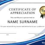 30 Free Certificate Of Appreciation Templates And Letters Inside Certificate Of Appreciation Template Doc