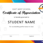 30 Free Certificate Of Appreciation Templates And Letters Regarding Free Student Certificate Templates