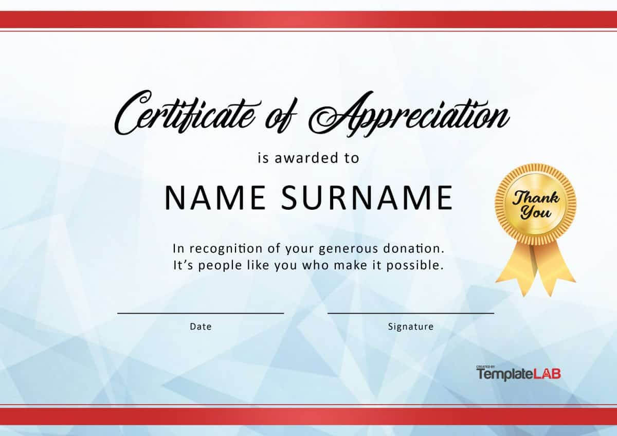 30 Free Certificate Of Appreciation Templates And Letters Within Best Employee Award Certificate Templates