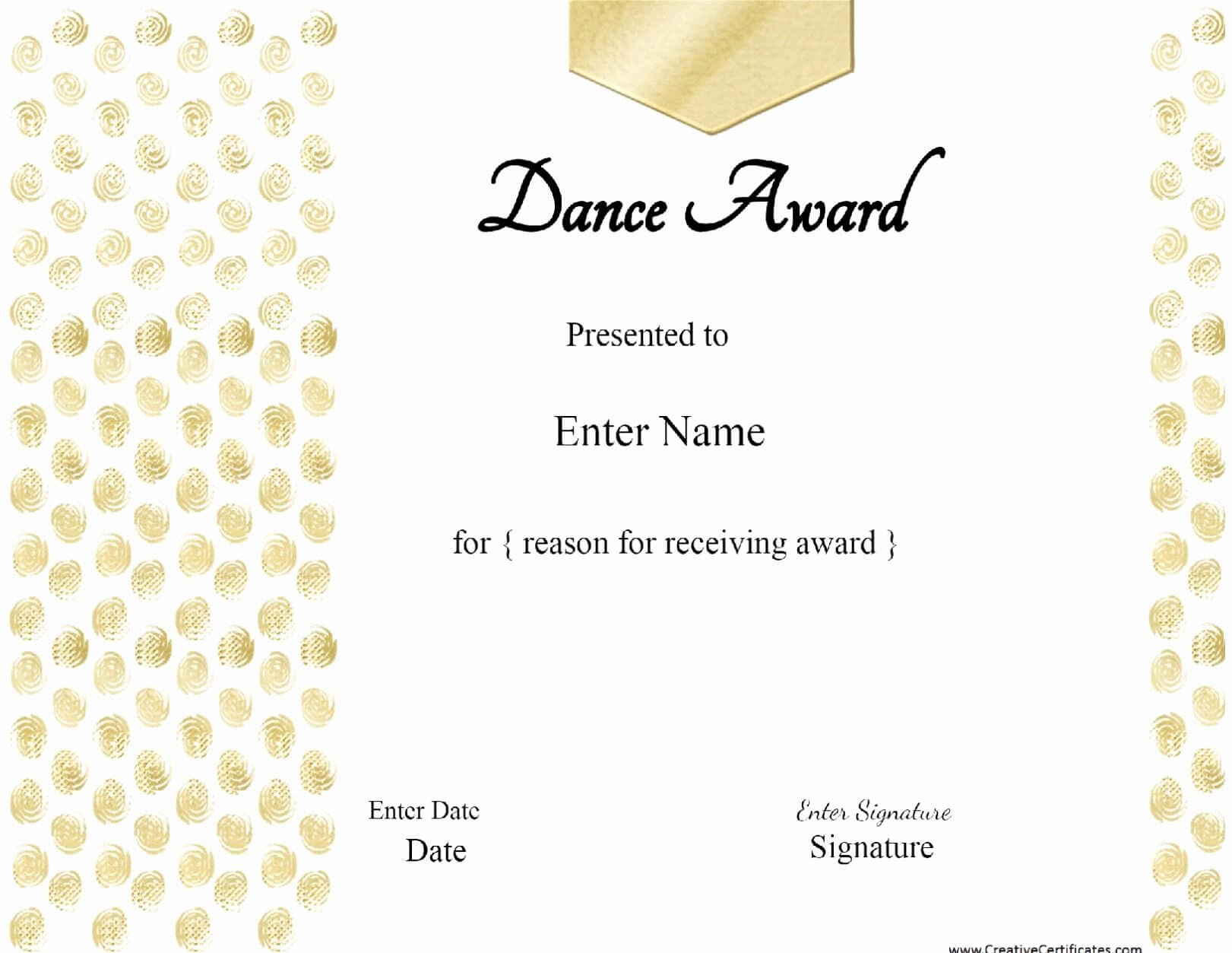 30 Free Printable Dance Certificates | Pryncepality Intended For Dance Certificate Template