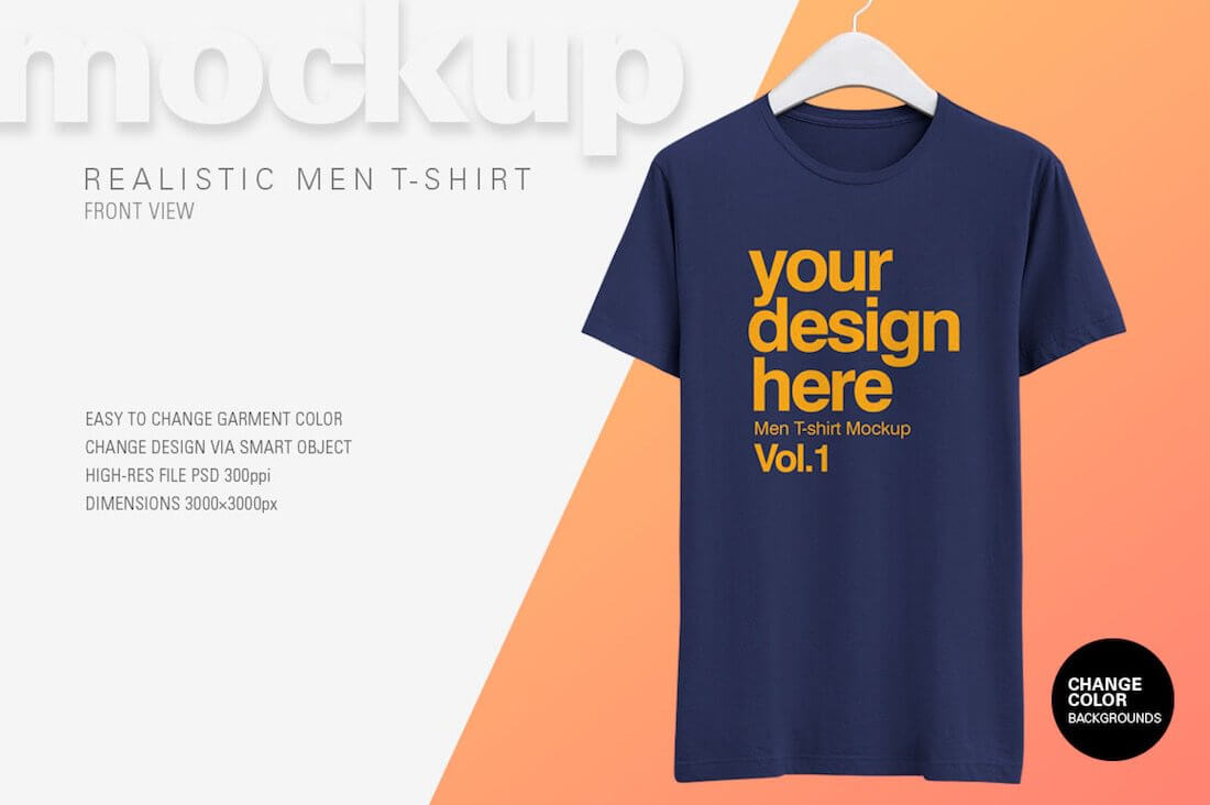 30 Free T Shirt Mockups For Clothing Brands & Print Shops Throughout Blank T Shirt Design Template Psd