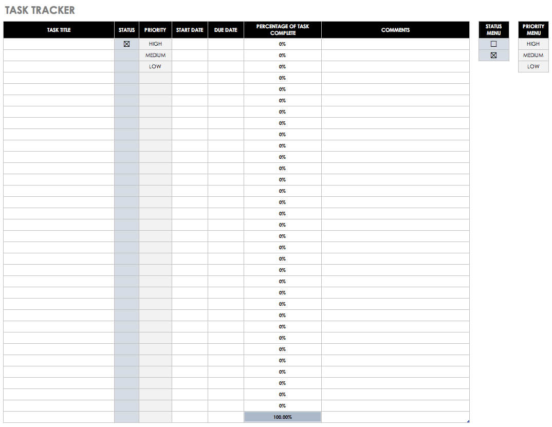 30+ Free Task And Checklist Templates | Smartsheet Throughout Daily Task List Template Word