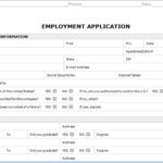 30 Gallery Ideas Of Job Application Templates For Microsoft In Employment Application Template Microsoft Word