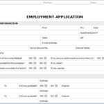 30 Gallery Ideas Of Job Application Templates For Microsoft In Employment Application Template Microsoft Word