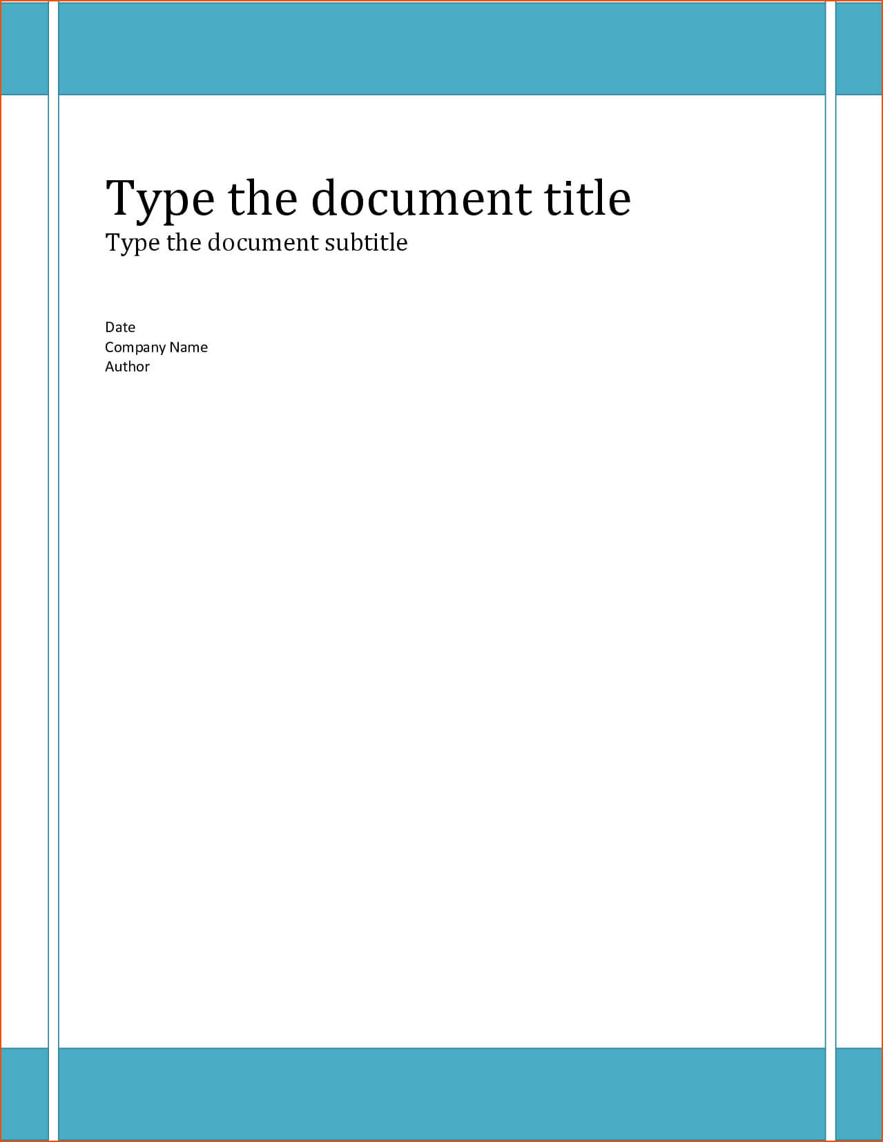 30 Images Of Report Cover Sheet Template | Nategray For Word Report Cover Page Template