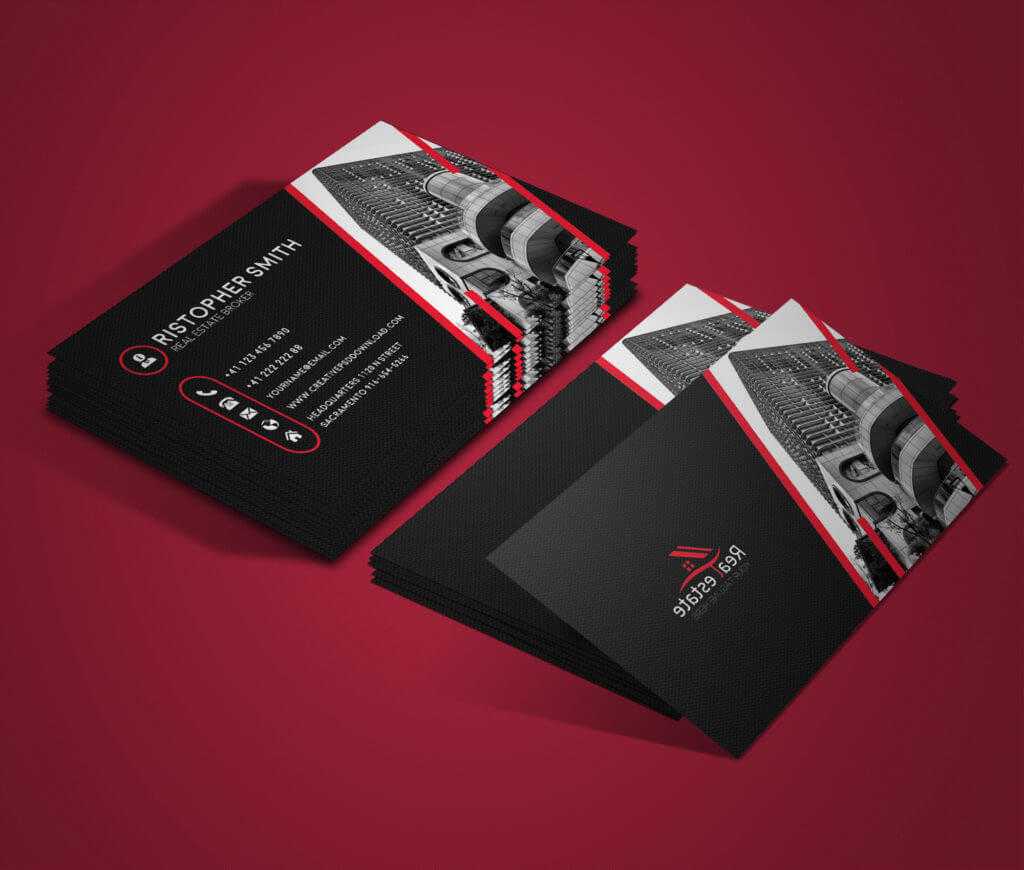 30+ Modern Real Estate Business Cards Psd | Decolore For Real Estate Business Cards Templates Free