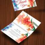 30+ Personalized Thank You Cards – Free Printable Psd, Eps Regarding Card Folding Templates Free