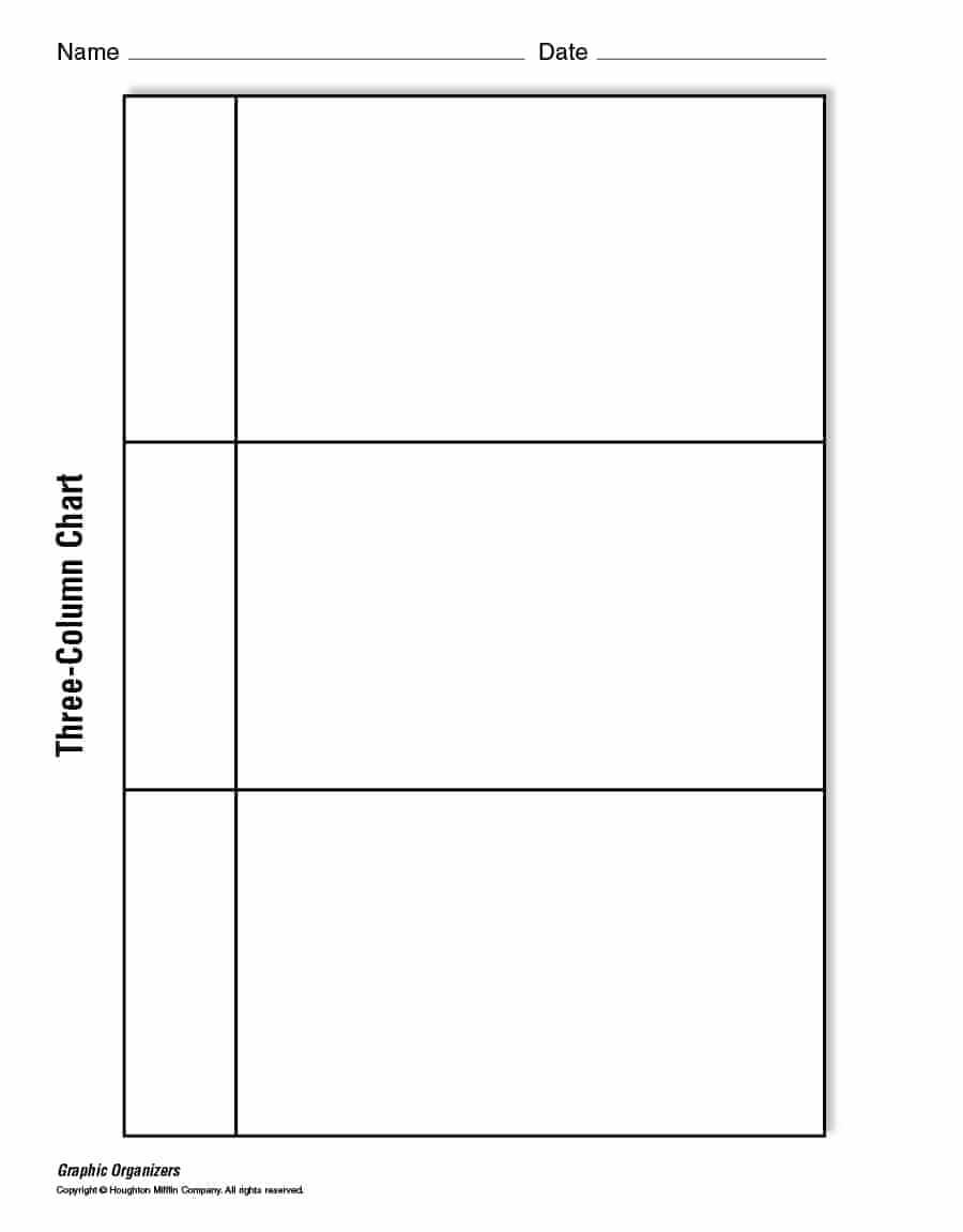 30 Printable T Chart Templates & Examples – Template Archive Regarding 3 Column Word Template