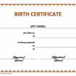 30 Stuffed Animal Birth Certificate Template | Pryncepality Within Build A Bear Birth Certificate Template