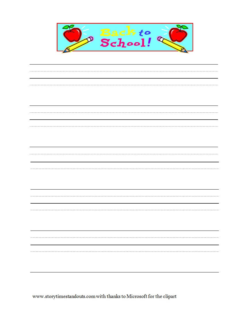 32 Printable Lined Paper Templates ᐅ Template Lab For Notebook Paper Template For Word 2010