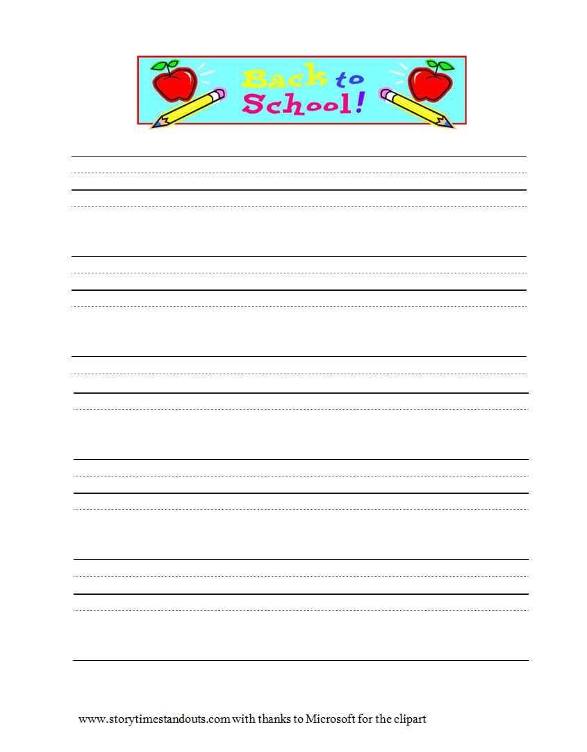 32 Printable Lined Paper Templates ᐅ Template Lab For Notebook Paper Template For Word 2010